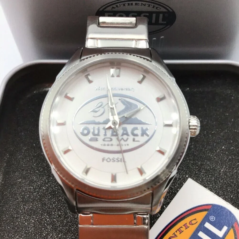 Fossil Watch Outback Bowl 2011 25th Anniversary College Football *Needs Battery*